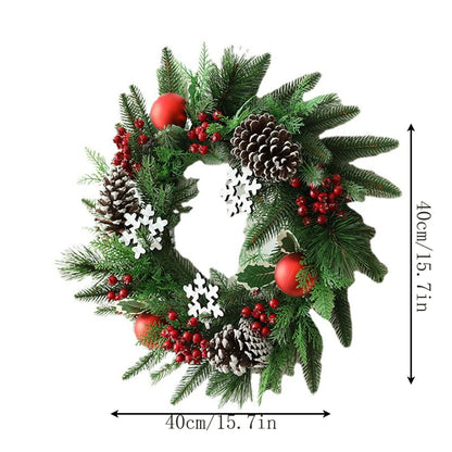 Artificial Christmas Wreath Door Hanging Decor