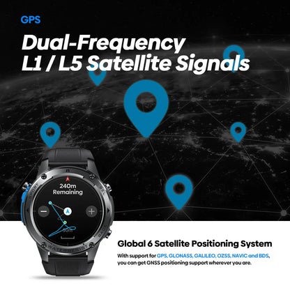 Ultra GPS Smartwatch with Dual-Band GNSS & Voice Calling
