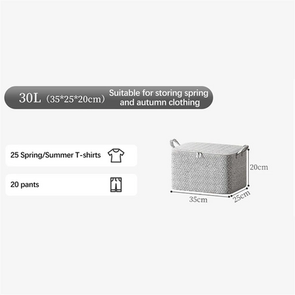 Large-Capacity Clothing Storage Bag with Zippers