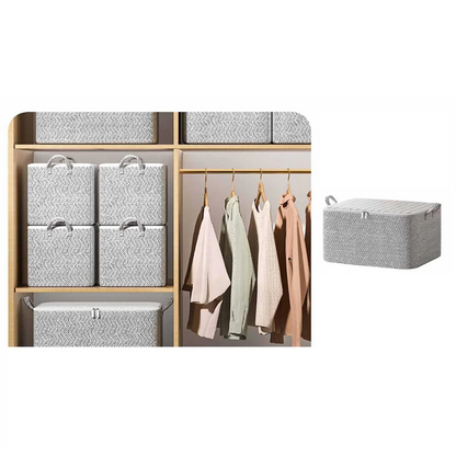 Large-Capacity Clothing Storage Bag with Zippers