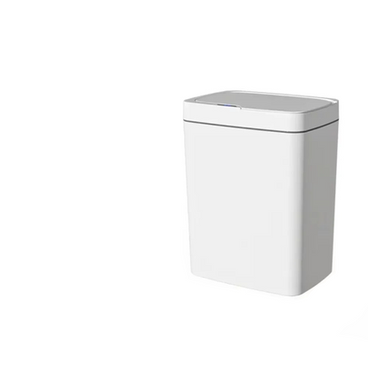 15L Smart Sensor Trash Can – Automatic Bagging, Battery-Powered (White)