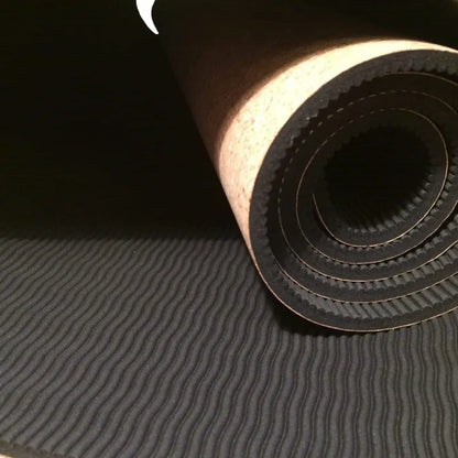 Non-Slip Cork Yoga Mat for Fitness & Pilates