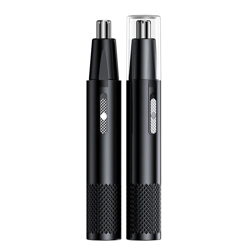 USB Rechargeable Mini Nose Hair Trimmer Portable & Precise Black