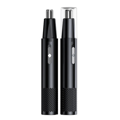 USB Rechargeable Mini Nose Hair Trimmer Portable & Precise Black
