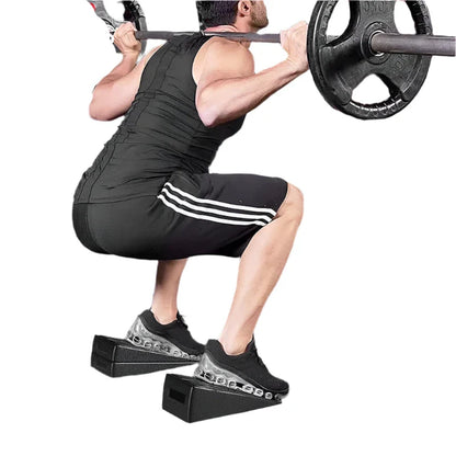 Deadlift Squat Foot Pad Auxiliary Force Device - Black (Three-Piece Set)