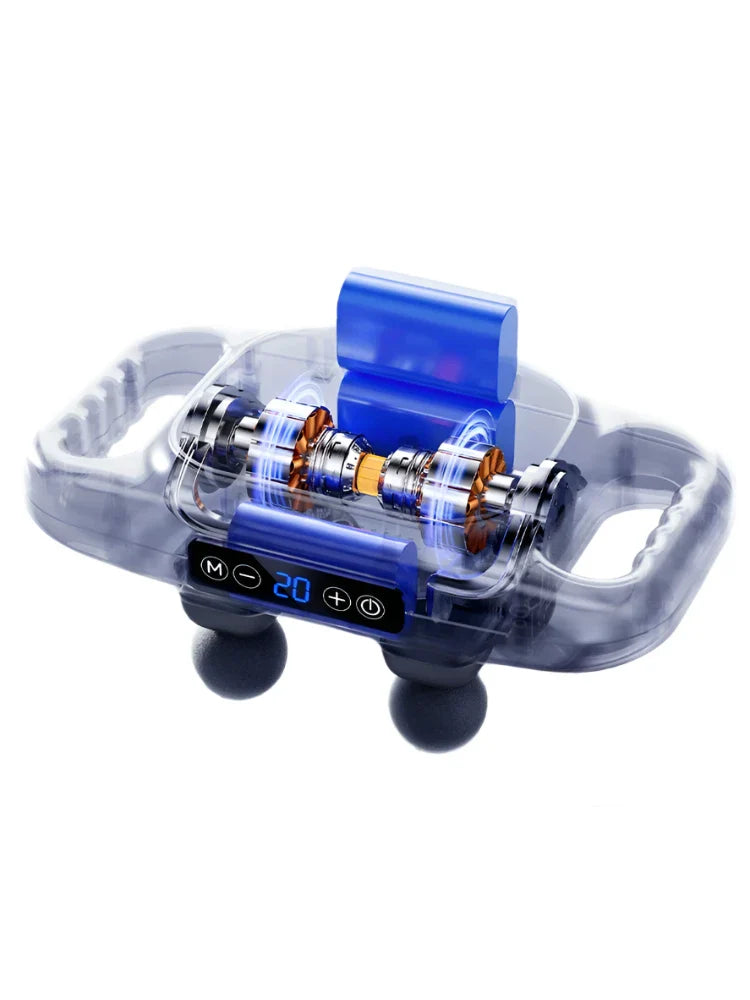 Fascia Gun Muscle Relaxation Massage Instrument - Gray