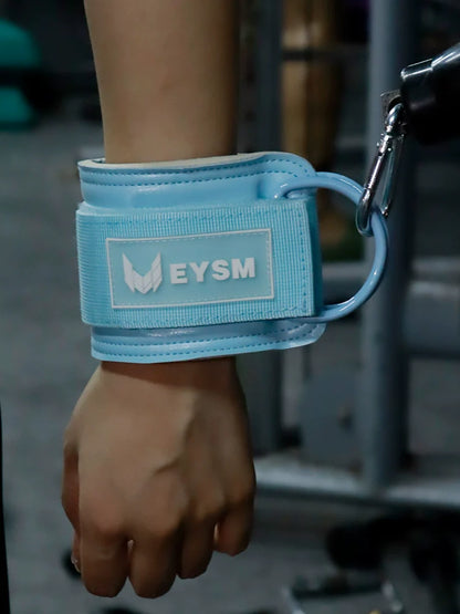 Ankle Buckle Fitness Rope Back Kick Assist Belt [Pair] - Blue