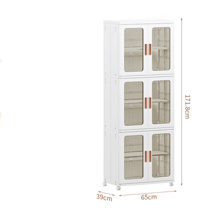 Foldable Plastic Storage Cabinet for Clothes & Toys