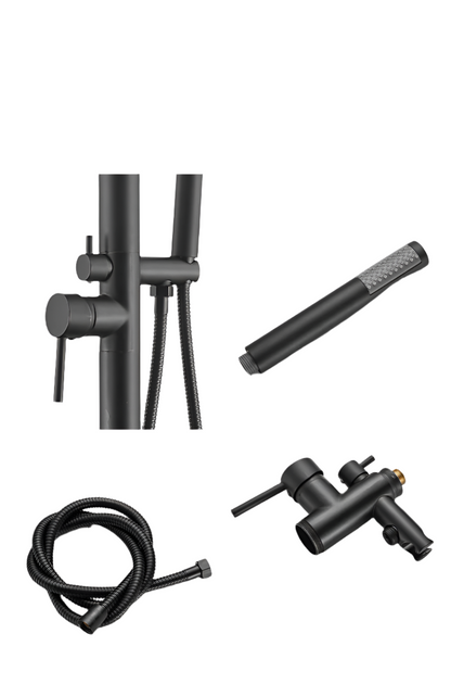 Outdoor Wall-Mounted Shower Column with Hot & Cold Water