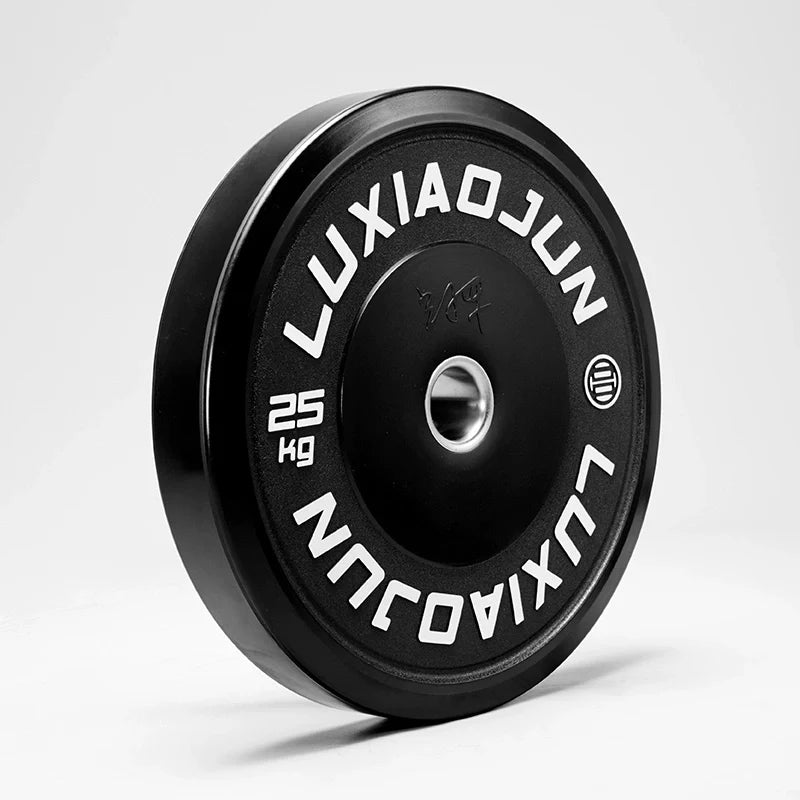 D Series Black Rubber Barbell Plates (150KG) - Weight Set