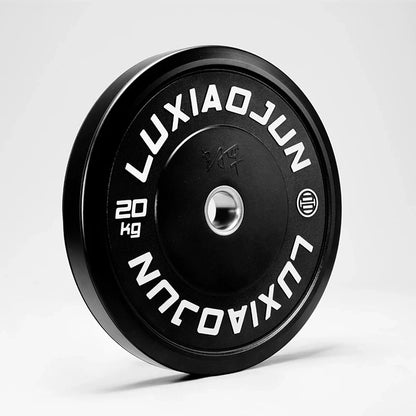 D Series Black Rubber Barbell Plates (150KG) - Weight Set
