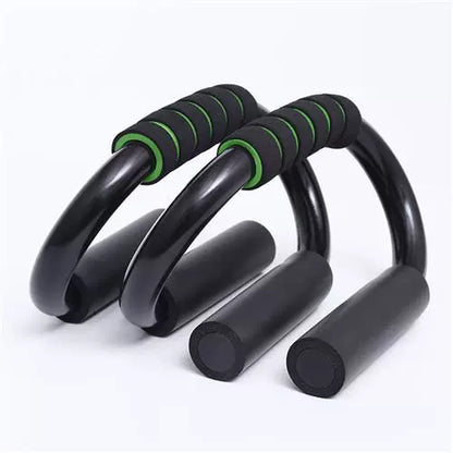Black Push-Up Stand and Sports Skipping Rope Set
