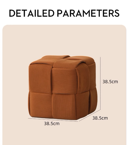 Corduroy Caramel Twist Stool