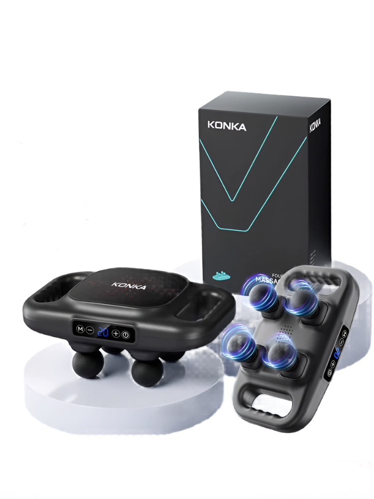 Fascia Gun Muscle Relaxation Massage Instrument - Gray