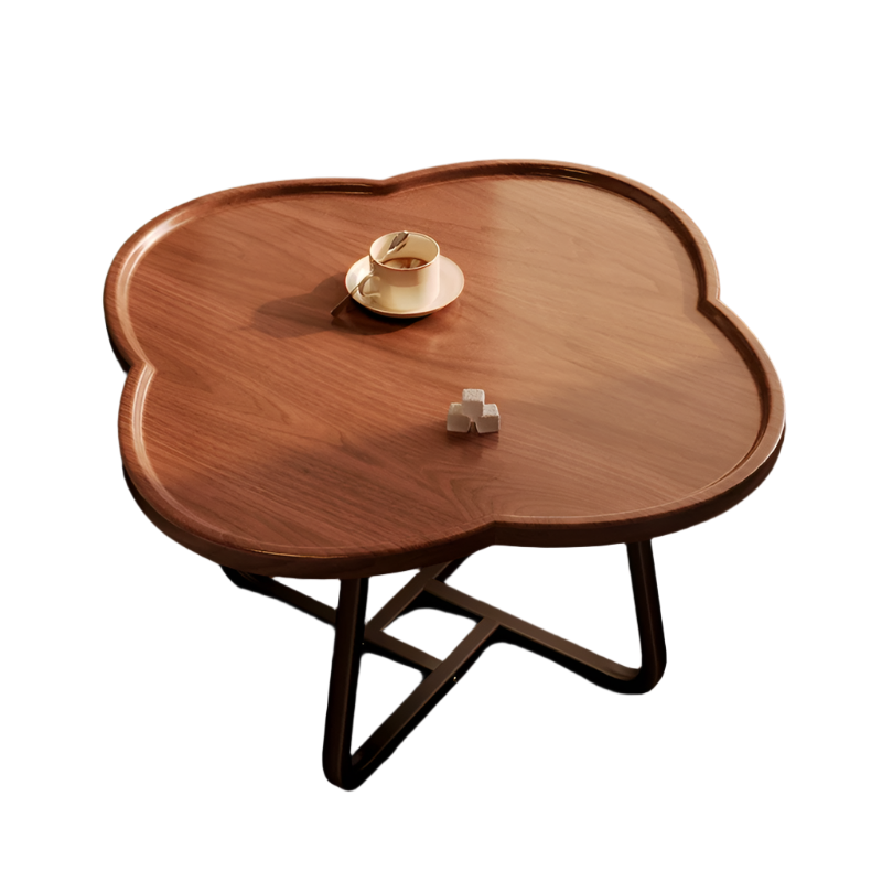 Thickened Four-Leaf Clover Concave Coffee Table