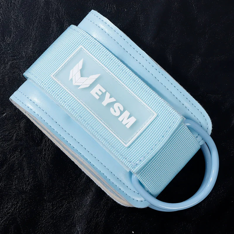 Ankle Buckle Fitness Rope Back Kick Assist Belt [Pair] - Blue