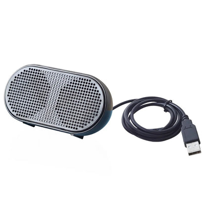 Portable USB Mini Speaker Stereo for PC & PS4 (Black)