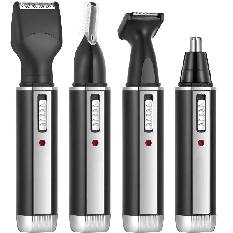 Rechargeable 4-in-1 Micro Hair Trimmer Electric Shaver Black