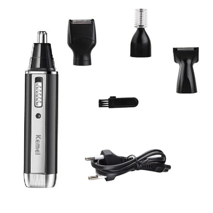 Rechargeable 4-in-1 Micro Hair Trimmer Electric Shaver Black