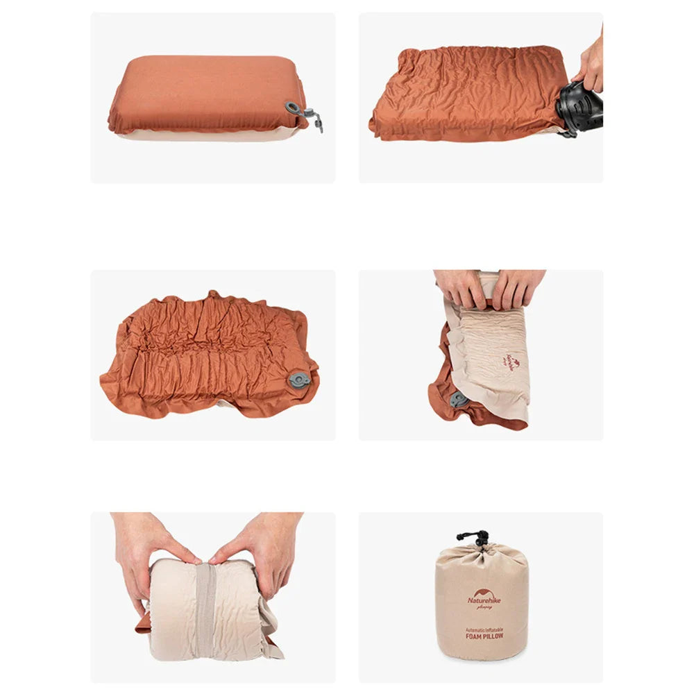 3D Comfortable Inflatable Travel Pillow