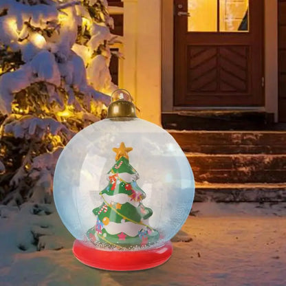 Outdoor Christmas Inflatable Ball Garden Decoration (22-inch)