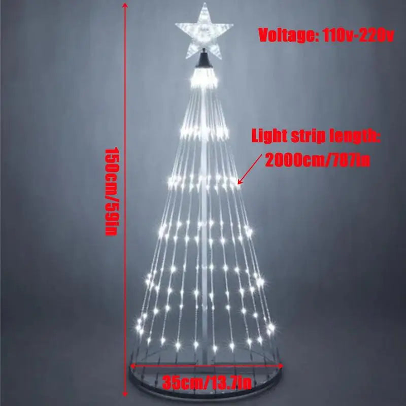 Outdoor Lighted Christmas Tree Decoration (LED)