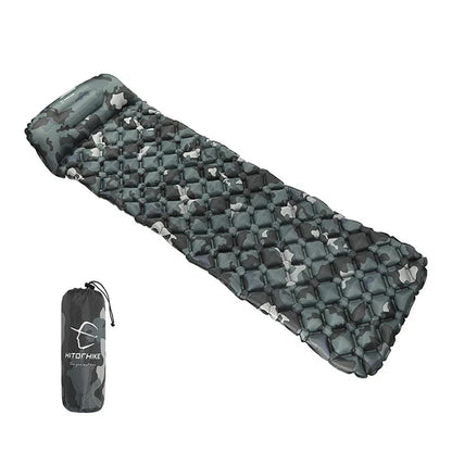 Outdoor Inflatable Sleeping Pad with Pillows for Camping