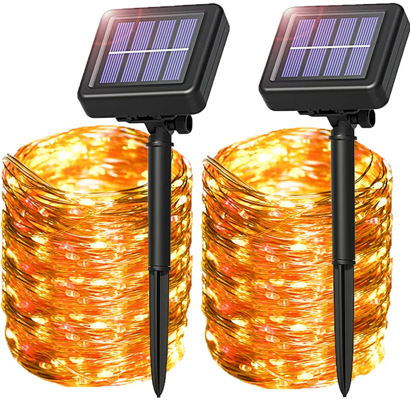 Waterproof LED Solar String Lights Outdoor