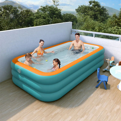 Inflatable Swimming Pool Portable Fun for Kids & Adults
