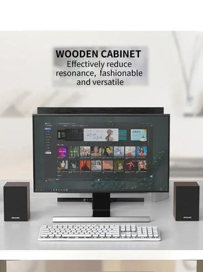 Bluetooth Speaker Surround Stereo Sound Wireless (Brown)