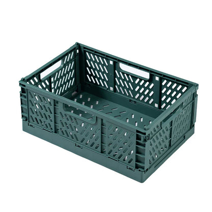 Plastic Foldable Storage Crate Stackable Box Organizer