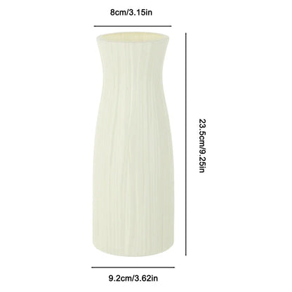 White Plastic Vase for Home and Wedding Decor