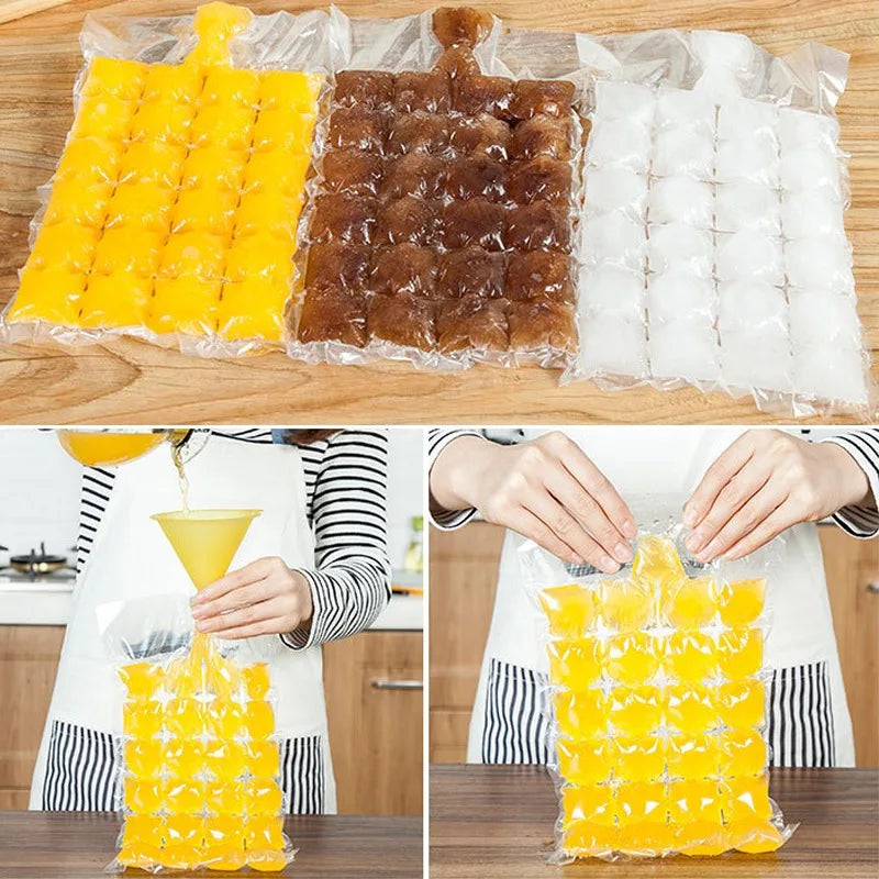 24 Grid Silicone Ice Pop Molds Ice Maker