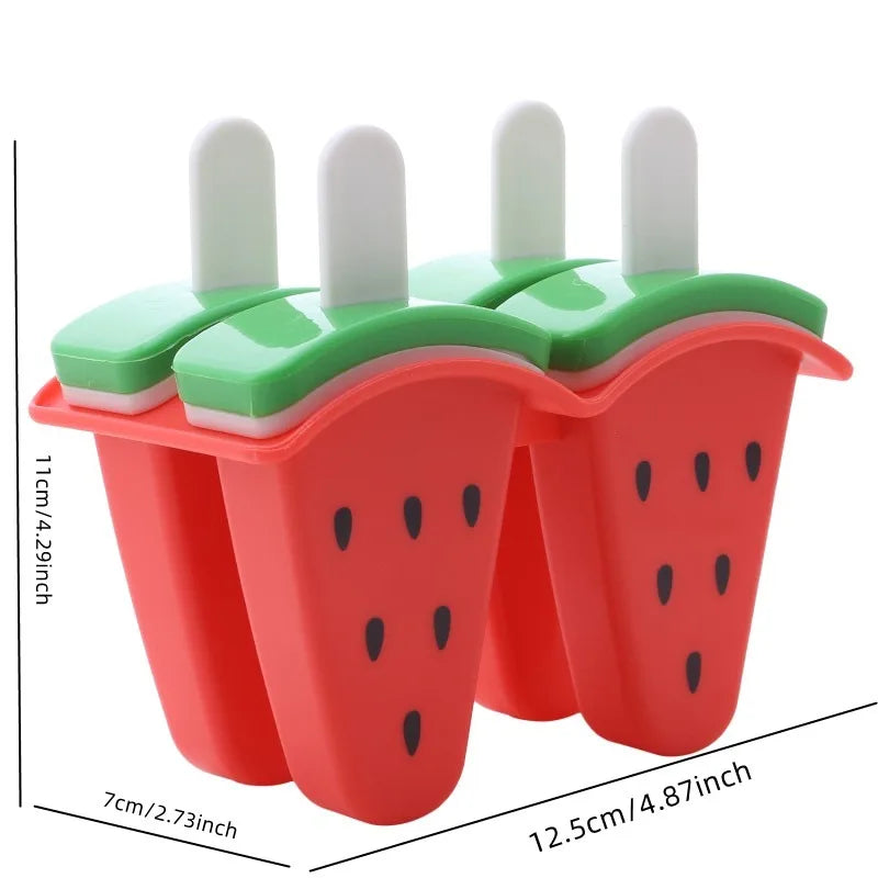 4 Grid Silicone Pop Molds Reusable Cream Maker