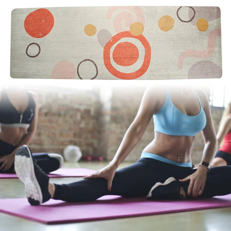 Portable Anti-Skid Suede Pilates Yoga Mat