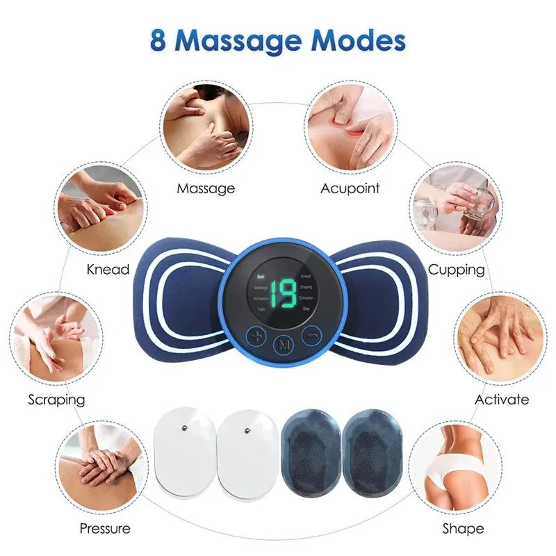 Portable Electric Neck Massager with Remote