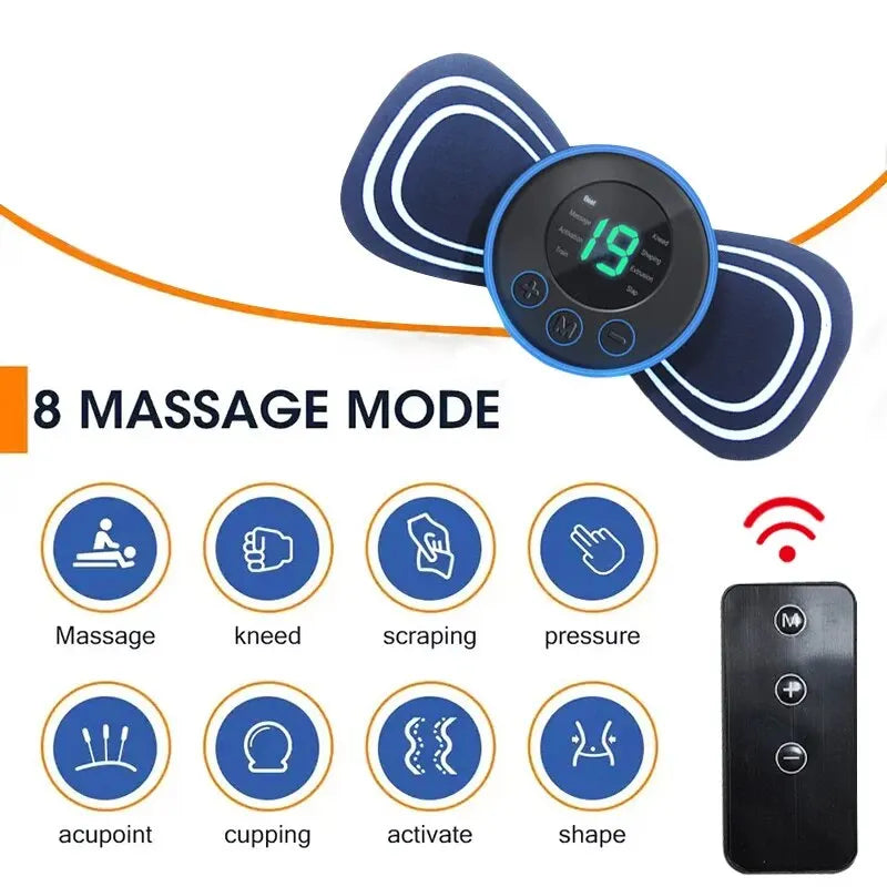Portable Electric Neck Massager with Remote