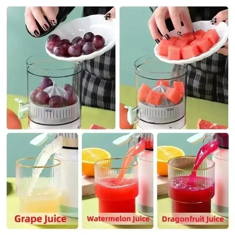 Portable Electric Fruit Juicer USB Rechargeable White