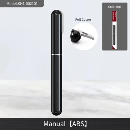 Portable 2-in-1 Air Pressure Corkscrew and Foil Cutter