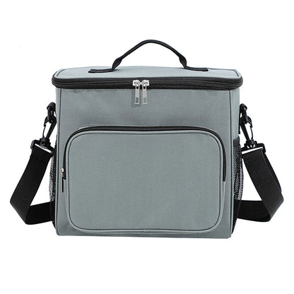 Portable Insulated Lunch Bag Waterproof Cooler (Grey)