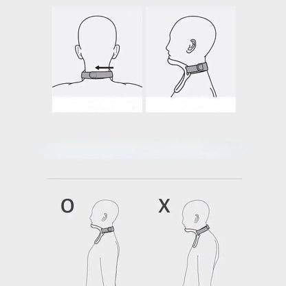 Adjustable Cervical Neck Brace Posture Corrector & Traction Support White