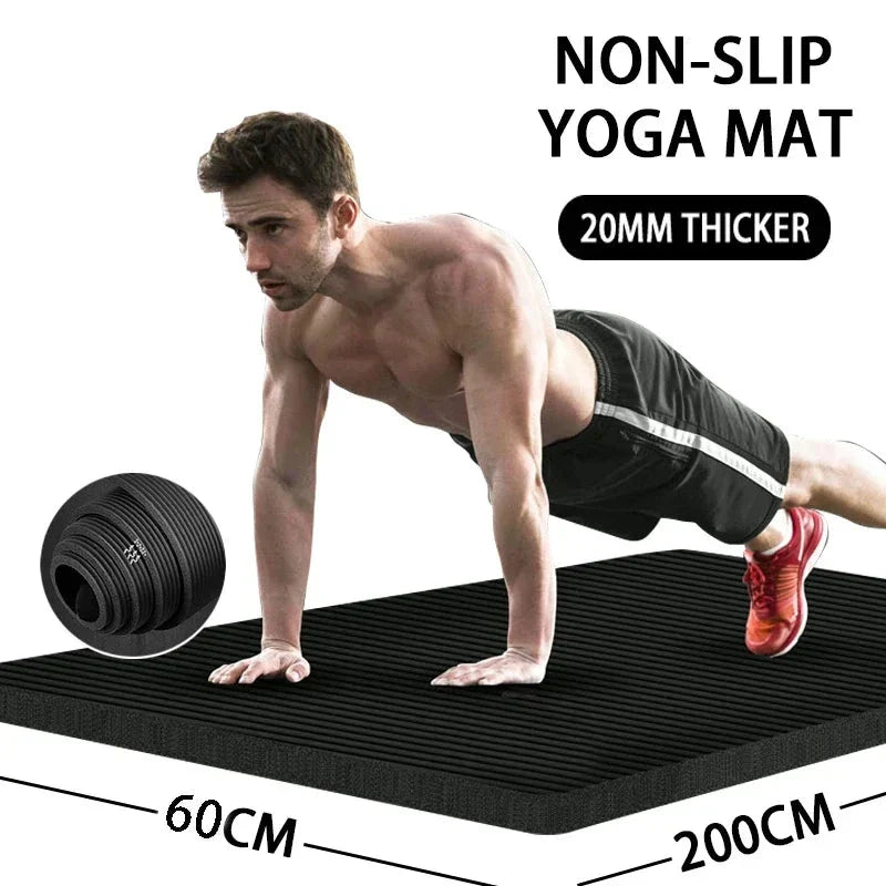 Premium Extra Thick Non-Slip Yoga Mat for Home Workouts