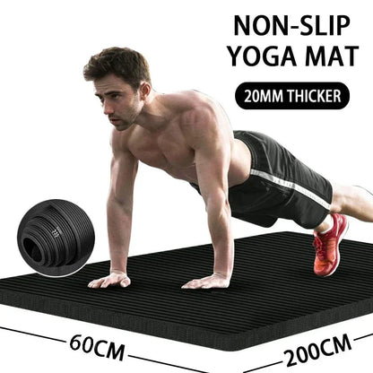 Premium Extra Thick Non-Slip Yoga Mat for Home Workouts