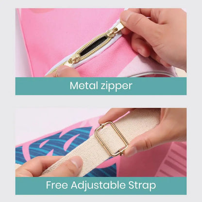 Printed Yoga Mat Bag Women's Fashion Sports Backpack