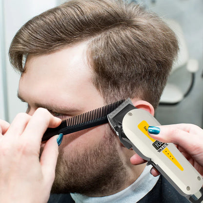 Professional USB Rechargeable Hair Clipper LCD Display Yellow