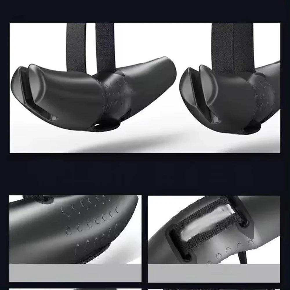 Heavy Duty Pull Up Handles Rubber Neutral Grip Black