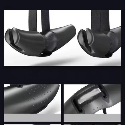 Heavy Duty Pull Up Handles Rubber Neutral Grip Black