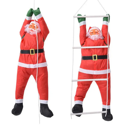 Christmas Santa Pendant Ladder Rope Climbing Santa