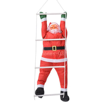 Christmas Santa Pendant Ladder Rope Climbing Santa