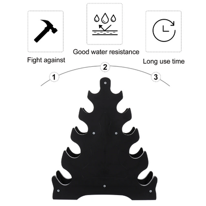 Triangle Fitness Rack - Dumbbell & Kettlebell Storage Stand